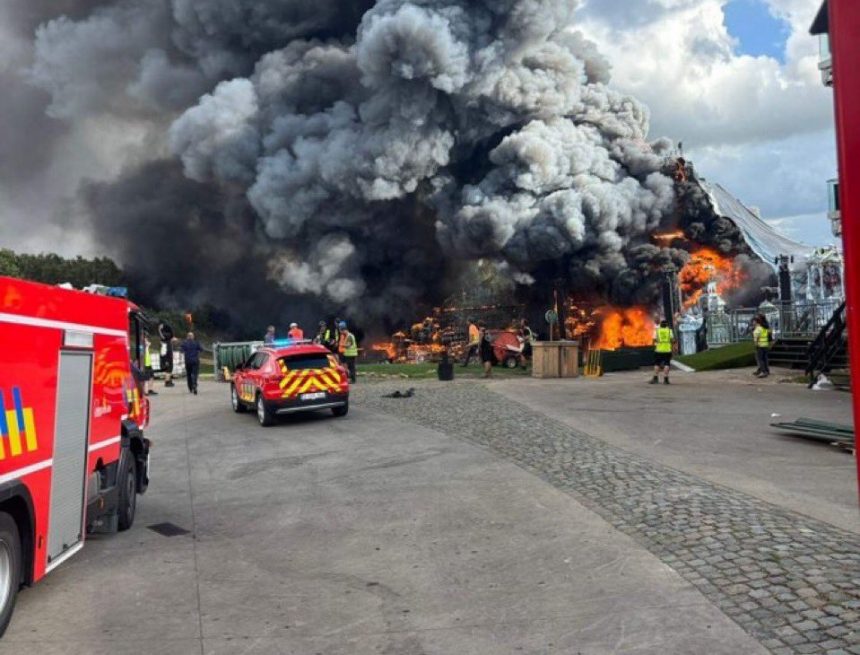 SE INCENDIA ESCENARIO PRINCIPAL DE TOMORROWLAND HORAS ANTES DE SU INAUGURACIÓN EN BÉLGICA