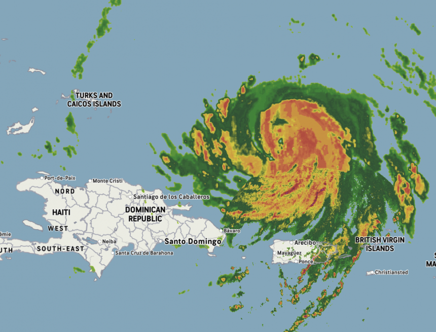Huracan Erin 2 ERIN GIRA AL NORTE TRAS GOLPEAR EL CARIBE CON FUERZA MAYOR