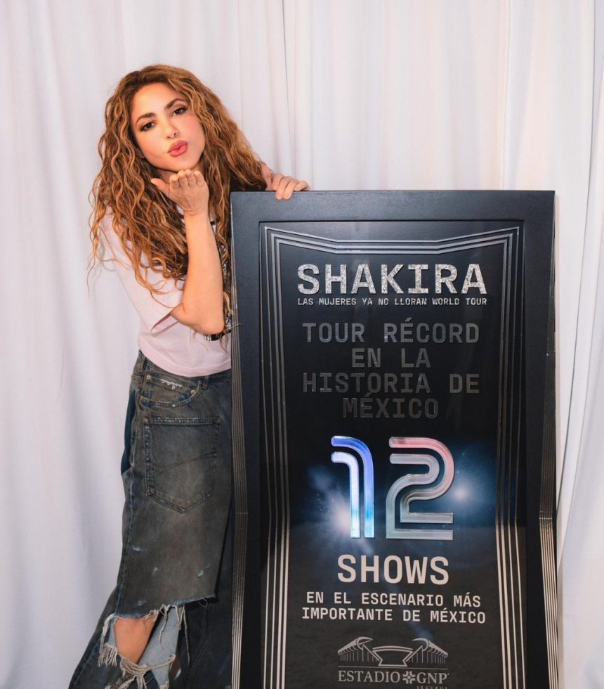 SHAKIRA ROMPE RÉCORD HISTÓRICO EN MÉXICO CON 12 CONCIERTOS SOLD OUT