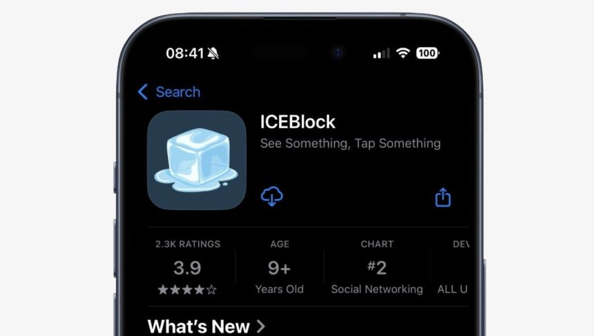 APLE 2 APPLE RETIRÓ DE SU TIENDA DIGITAL LA APP ICEBLOCK QUE ALERTABA SOBRE OPERATIVOS MIGRATORIOS