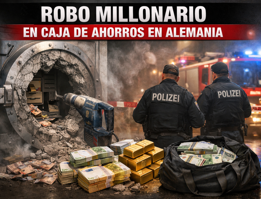 ROBO MILLONARIO EN CAJA DE AHORROS EN ALEMANIA