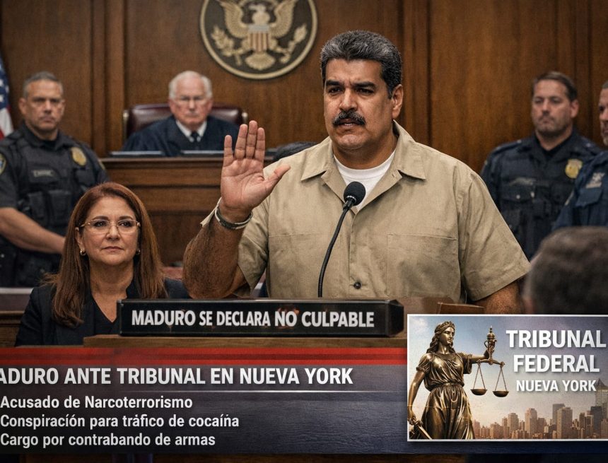 MADURO SE DECLARA NO CULPABLE ANTE TRIBUNAL FEDERAL EN NUEVA YORK