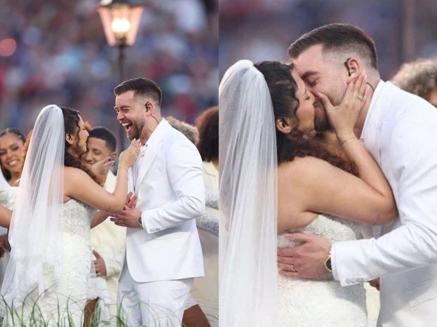 SALVADOREÑA SE CASA EN VIVO DURANTE EL SUPER BOWL EN CEREMONIA REAL PRESENCIADA POR MILLONES