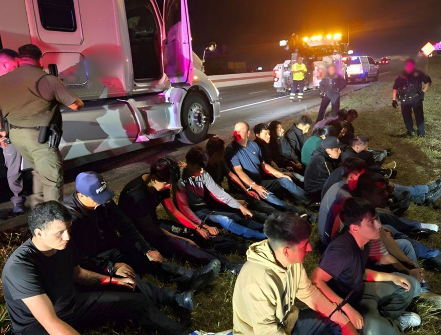 AUTORIDADES DE EE. UU. LOCALIZAN A 22 PERSONAS EN CONDICIONES DE RIESGO DENTRO DE UN VEHÍCULO EN TEXAS