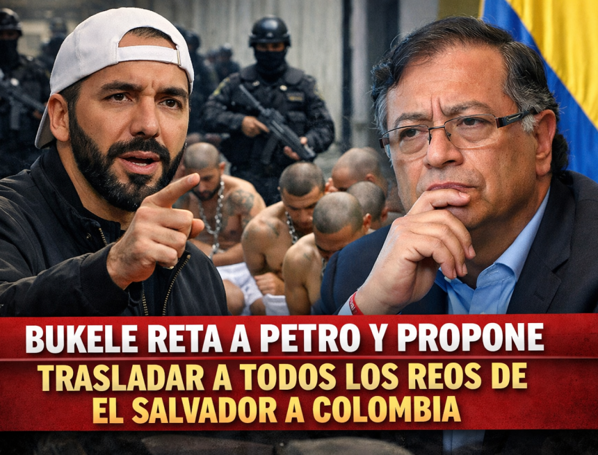 buke portada BUKELE RETA A PETRO Y LE PROPONE TRASLADAR A TODOS LOS REOS DE EL SALVADOR A COLOMBIA