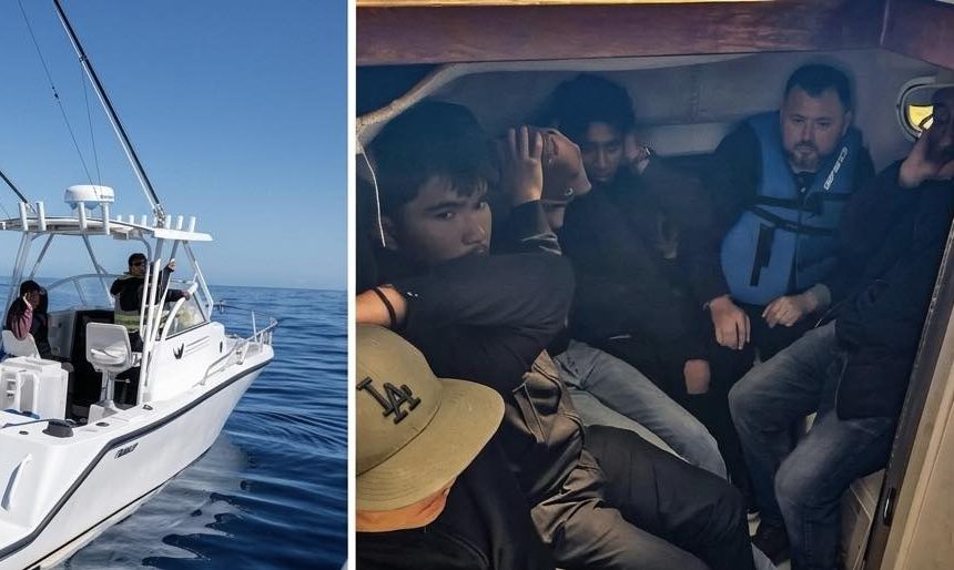 migra OCHO MIGRANTES MEXICANOS SON DETENIDOS EN LANCHA CERCA DE SAN DIEGO
