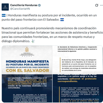 hondu 1 HONDURAS ASEGURA QUE NO IMPIDIÓ EL INGRESO DE PAQUETES ESCOLARES SALVADOREÑOS EN EXBOLSONES
