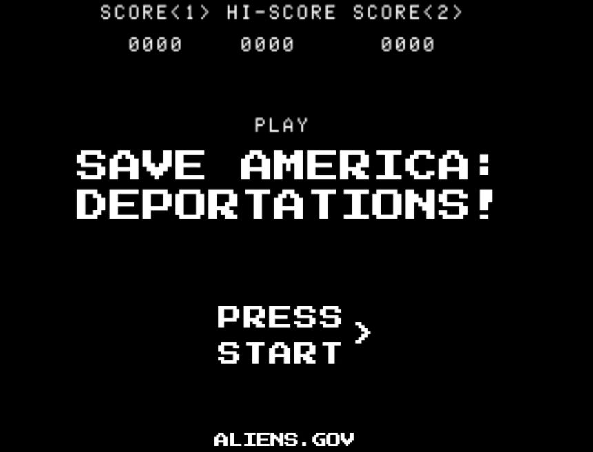 CASA BLANCA DIFUNDE VIDEO SOBRE DEPORTACIONES CON ESTÉTICA DE VIDEOJUEGO CLÁSICO