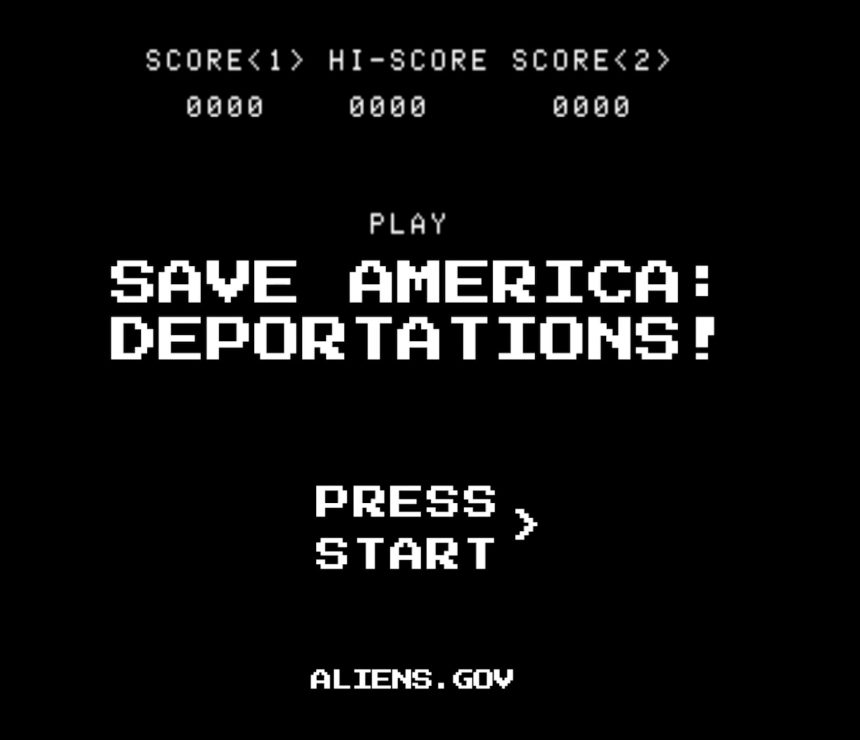 CASA BLANCA DIFUNDE VIDEO SOBRE DEPORTACIONES CON ESTÉTICA DE VIDEOJUEGO CLÁSICO