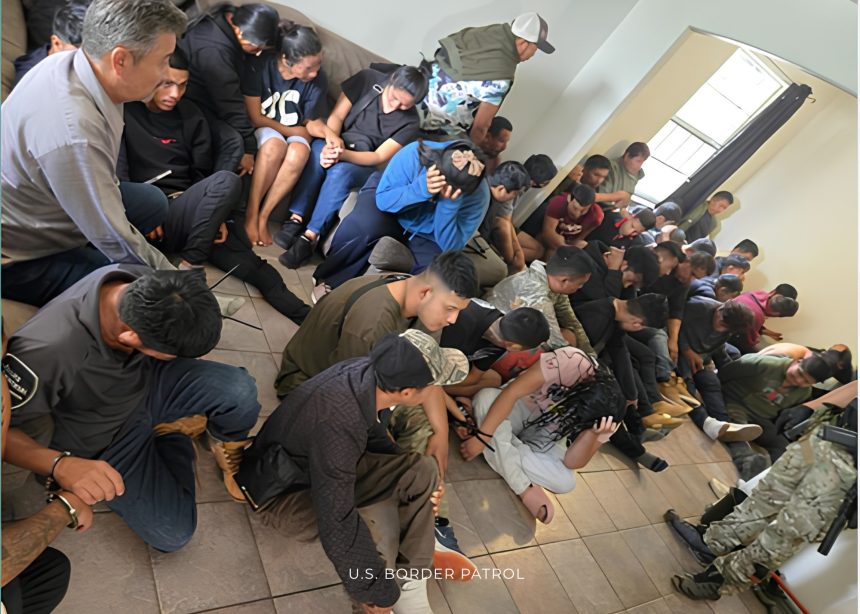 MIGRA 1 DETIENEN A 41 INMIGRANTES INDOCUMENTADOS EN CASA UTILIZADA POR PRESUNTOS CONTRABANDISTAS EN TEXAS