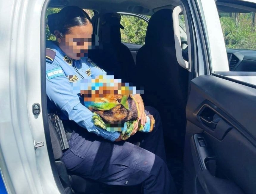 honduras RESCATAN A RECIÉN NACIDA ABANDONADA CERCA DE UNA CARRETERA EN LEMPIRA, HONDURAS