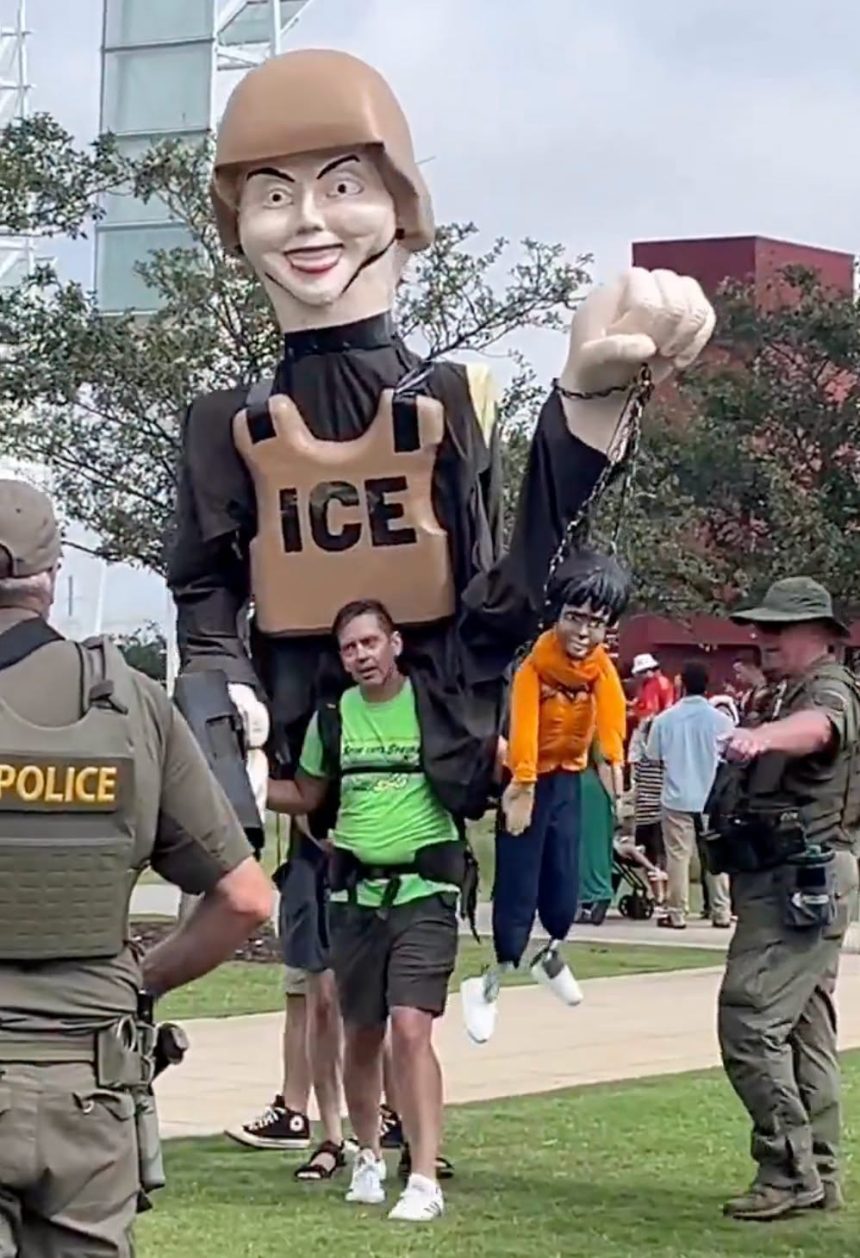 protesta 1 MANIFESTACIÓN CONTRA ICE MARCA LA JORNADA DEL MUNDIAL 2026 EN ATLANTA