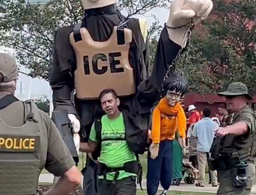 protesta 1 MANIFESTACIÓN CONTRA ICE MARCA LA JORNADA DEL MUNDIAL 2026 EN ATLANTA