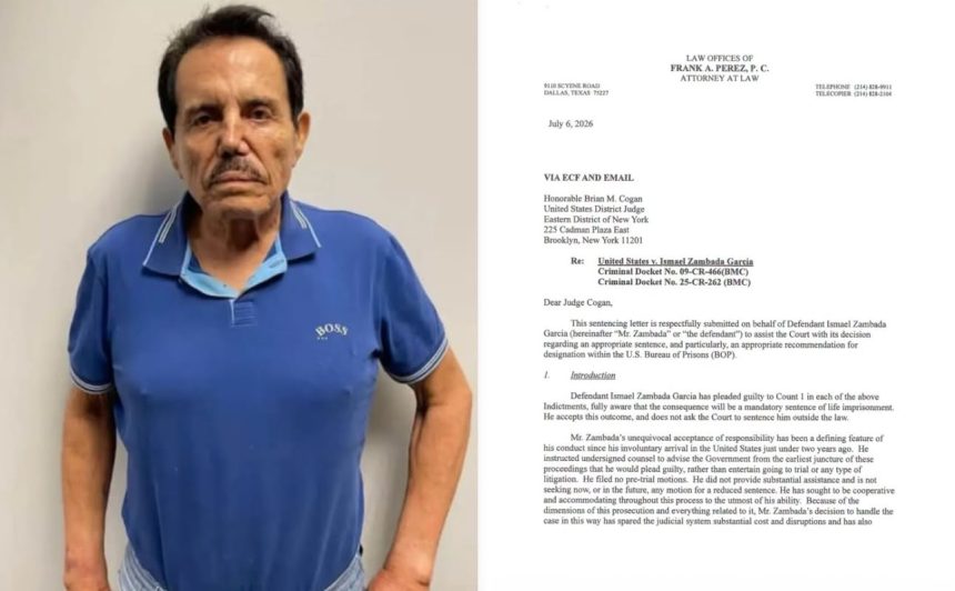 EL «MAYO» ZAMBADA ACEPTA CADENA PERPETUA EN ESTADOS UNIDOS