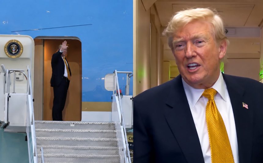 TRUMP EXPLICA POR QUÉ NO REGRESÓ A ESTADOS UNIDOS EN EL NUEVO AVIÓN DONADO POR CATAR