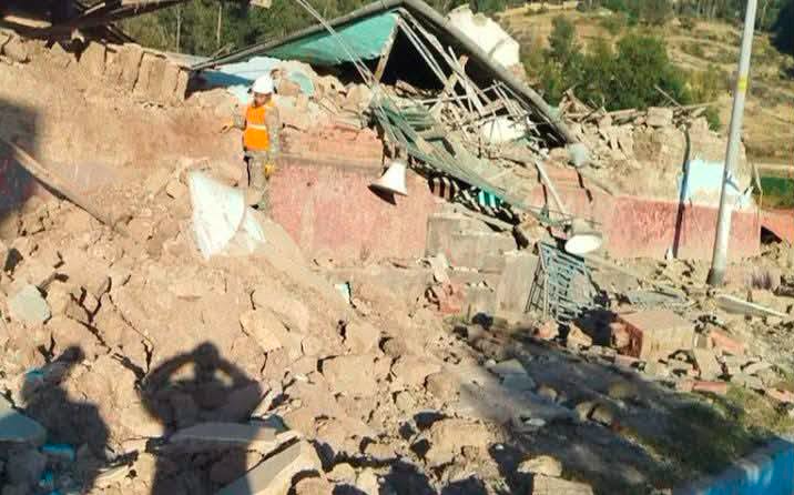 PERU 25 DAÑOS POR EL TERREMOTO DE MAGNITUD 7.2 QUE SACUDIÓ A PERÚ Y GENERA MOMENTOS DE ALARMA