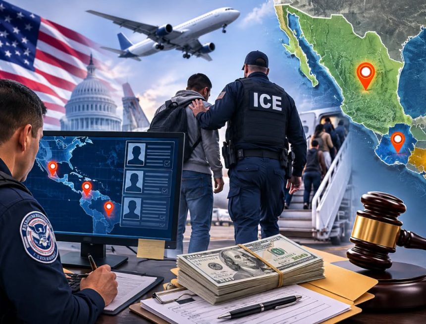 ice EE. UU. BUSCA LOCALIZAR A MIGRANTES DEPORTADOS PARA COBRAR MULTAS MIGRATORIAS PENDIENTES